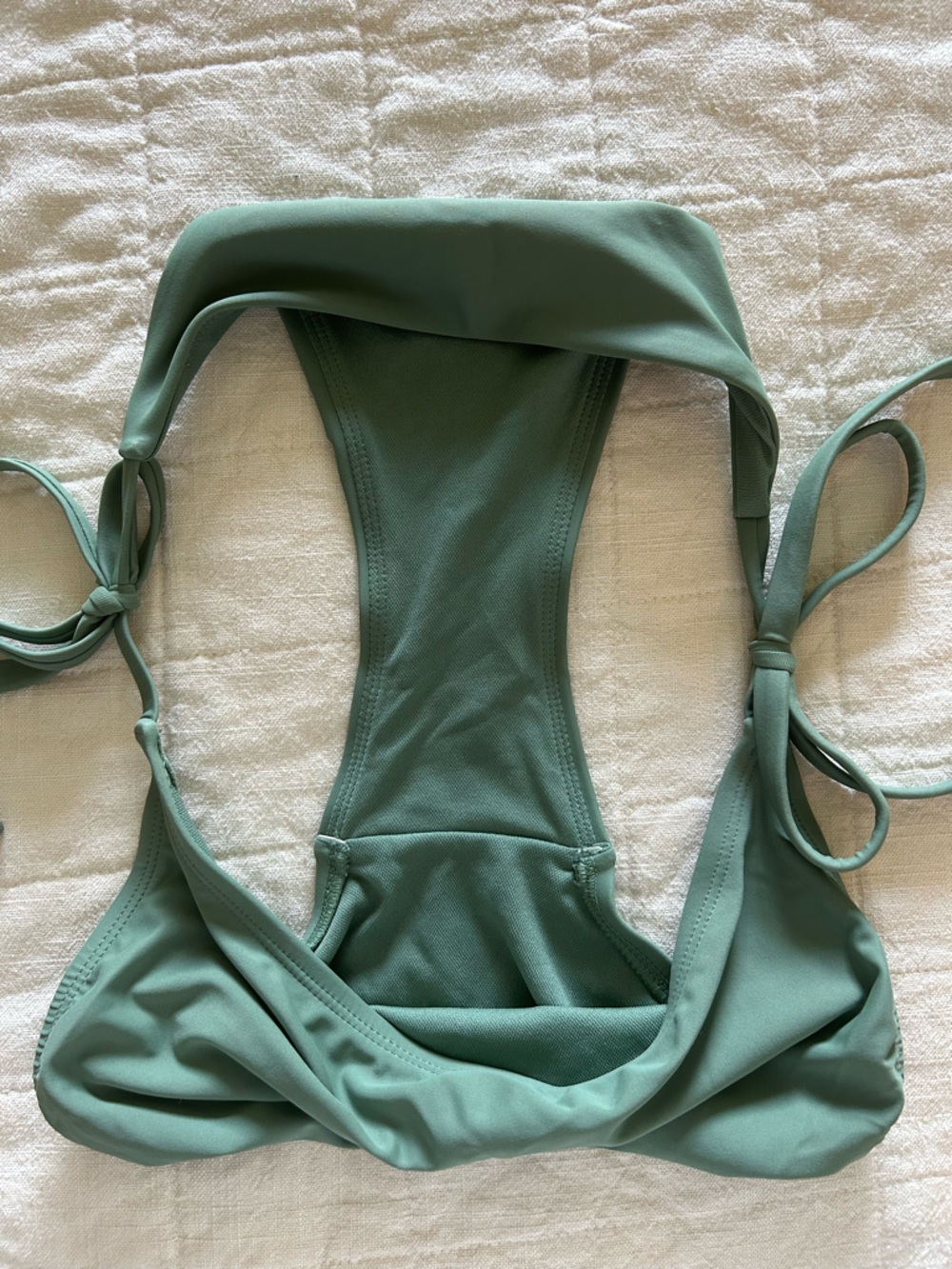 Shade & Shore Sage Green Tie-Side Bikini - Picture 8 of 8